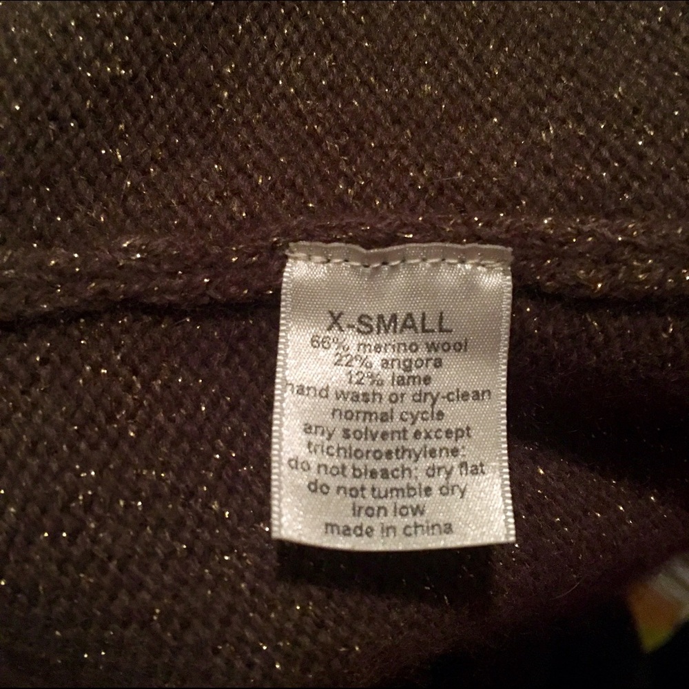 Lurex Wrap Knit Sweater - Brown - Picture 4 of 4